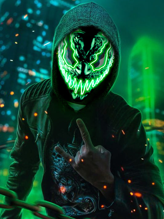 Venobat Mask for Halloween 2022 Green